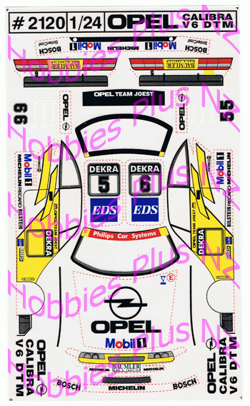 JK Opel Calibra V6 Decals JK 2120ST